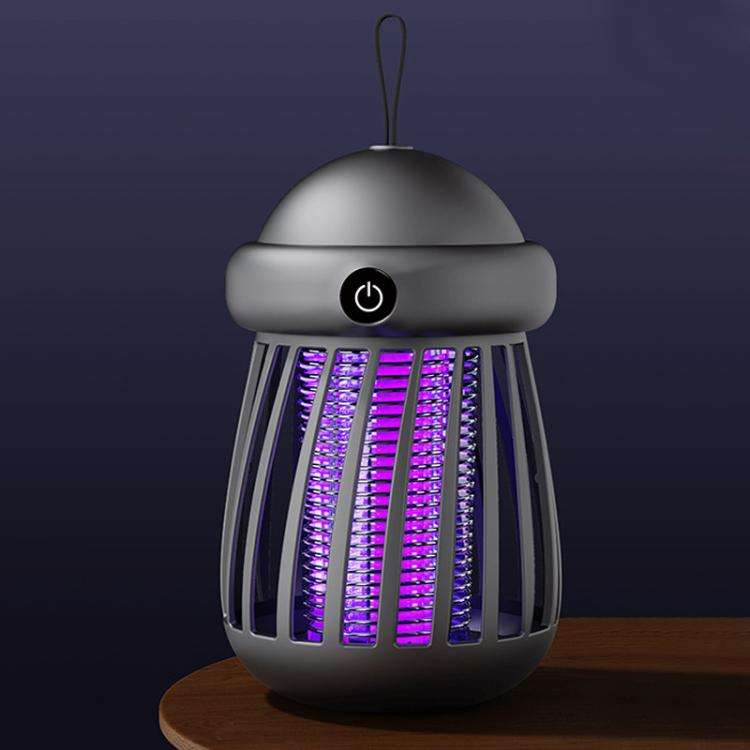 Jellyfish Portable UV Light Trapping Electric Mosquito Killer Lamp, Model:Rechargeable(Grey)
