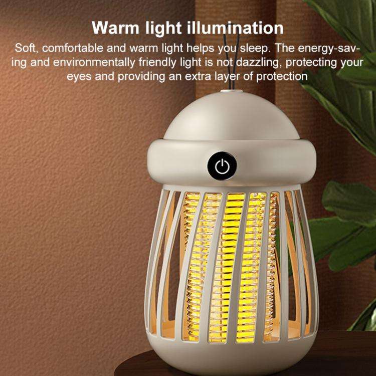 Jellyfish Portable UV Light Trapping Electric Mosquito Killer Lamp, Model:Rechargeable(White)