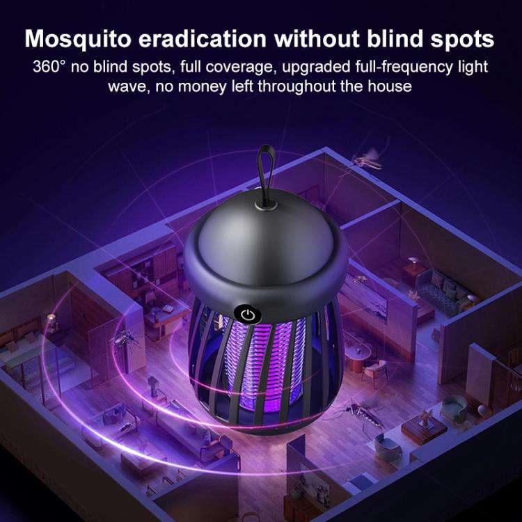 Jellyfish Portable UV Light Trapping Electric Mosquito Killer Lamp, Model:Rechargeable(White)