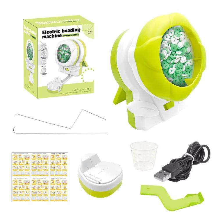 USB Interface Manual DIY Automatic Beading Machine(Green)