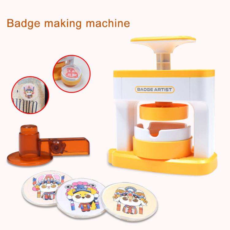 DIY Tinplate Badge Pressing Machine(Yellow)