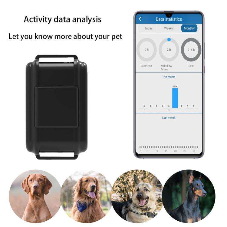 TK919 Dog Collar IP67 Waterproof GPS Locator(Tape Random Color Delivery)