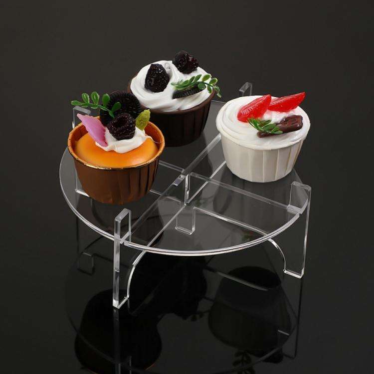 YX171 Acrylic Drink Dispenser Beverage Holder Cakes Stand, Size:19x19x8cm(Transparent)
