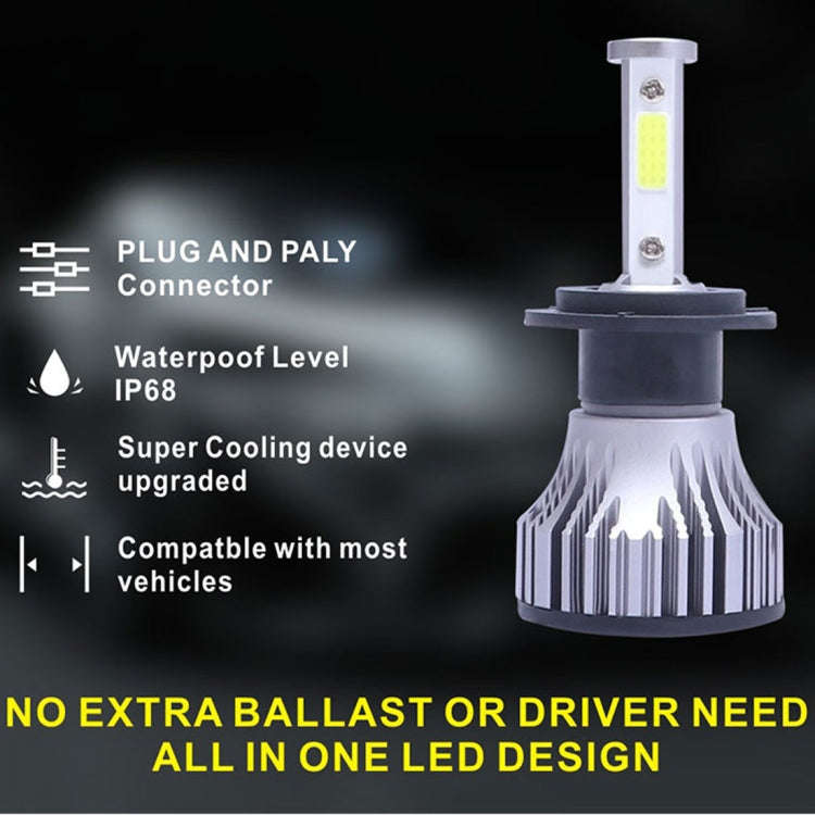2 PCS X15 9004 DC 9-32V 26W 6500K 8000LM IP68 Car LED Headlight Lamps / Fog Light