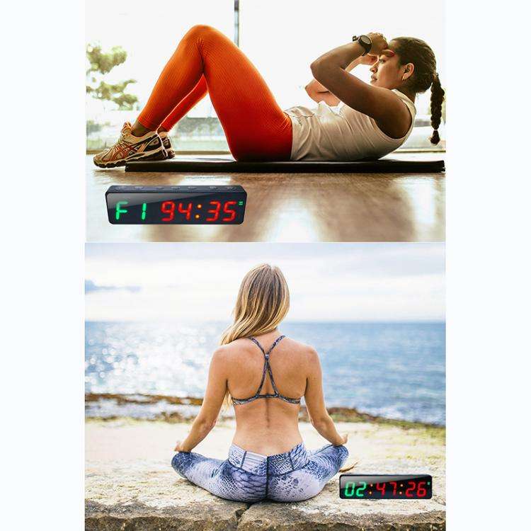 KYX--0010 Portable Magnetic Digital Display Timer Sports Group Countdown Timer(Black)