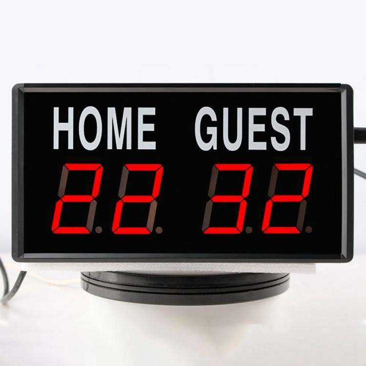 KYX--0014 LED Portable Electronic Scoreboard Remote Control Sports Game Score Record, Plug:UK Plu...