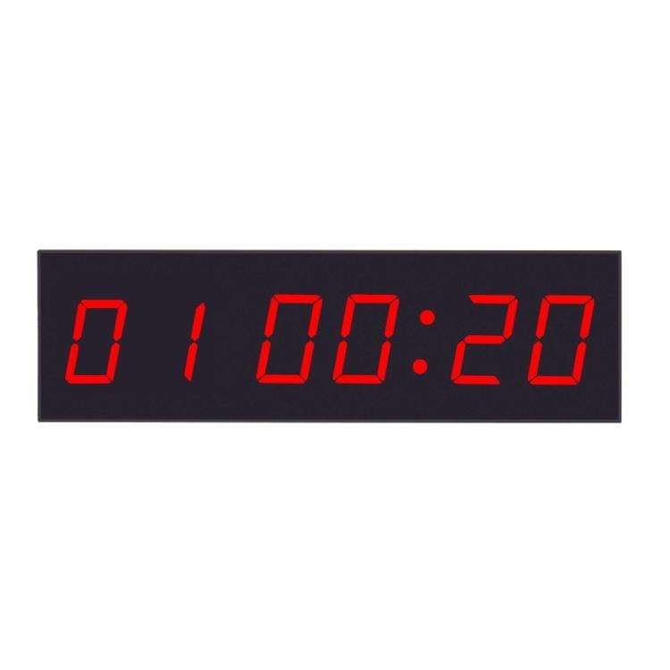 KYX--0018 Plastic Shell 1.8 inch 6-digit LED Sports Fitness Multi-function Timer, Plug:UK Plug(Bl...