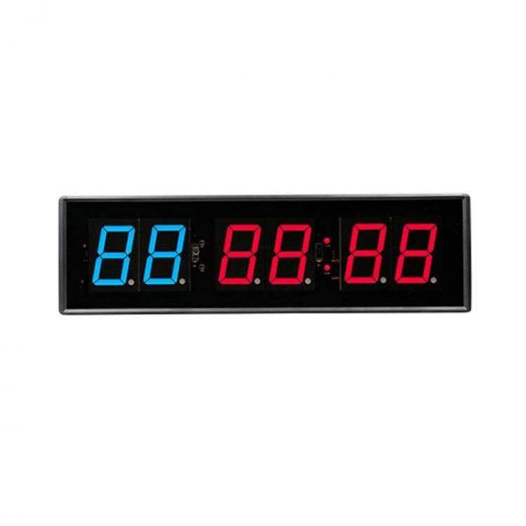 KYX--0023 2.3 inch 6-digit LED Sports Fitness Multi-function Timer, Plug:US Plug(Blue Red Digits)