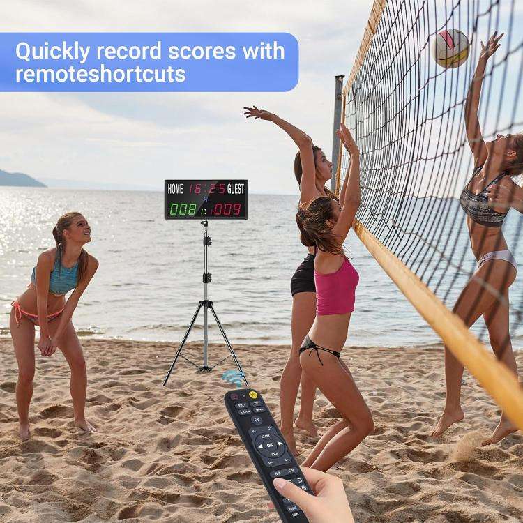 KYX--0030 13-digit LED Electronic Scoreboard Remote Control Multi-function Competition Timer, Plu...