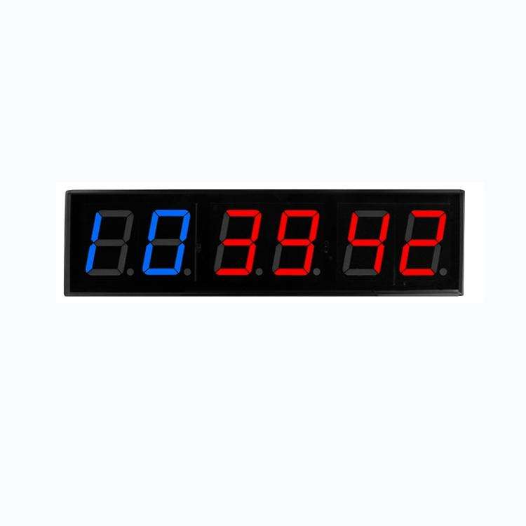 KYX--0040 4 inch 6-digit LED Sports Fitness Multi-function Timer, Plug:US Plug(Black)