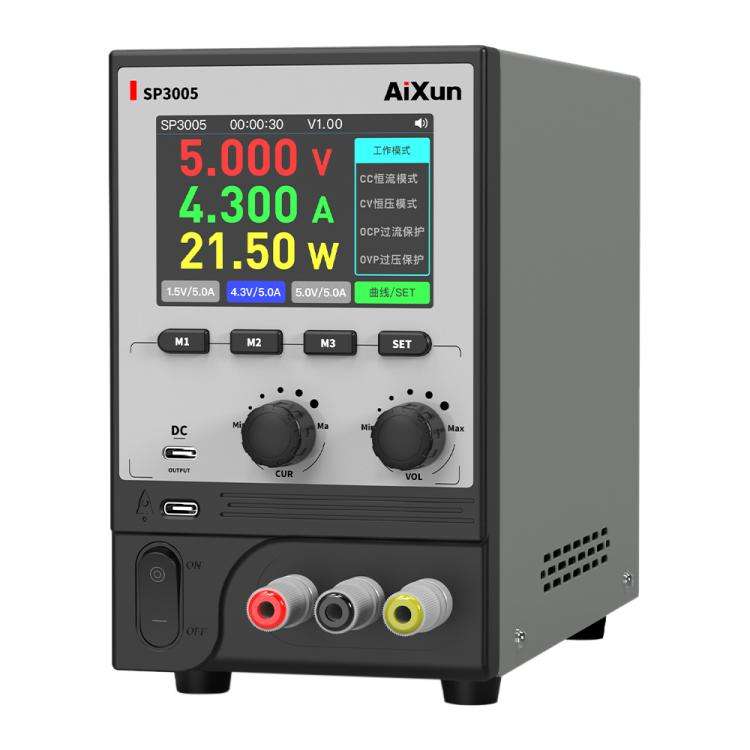 Aixun SP3005 Intelligent Interconnection CNC Programmable DC Power Supply, Plug:EU Plug