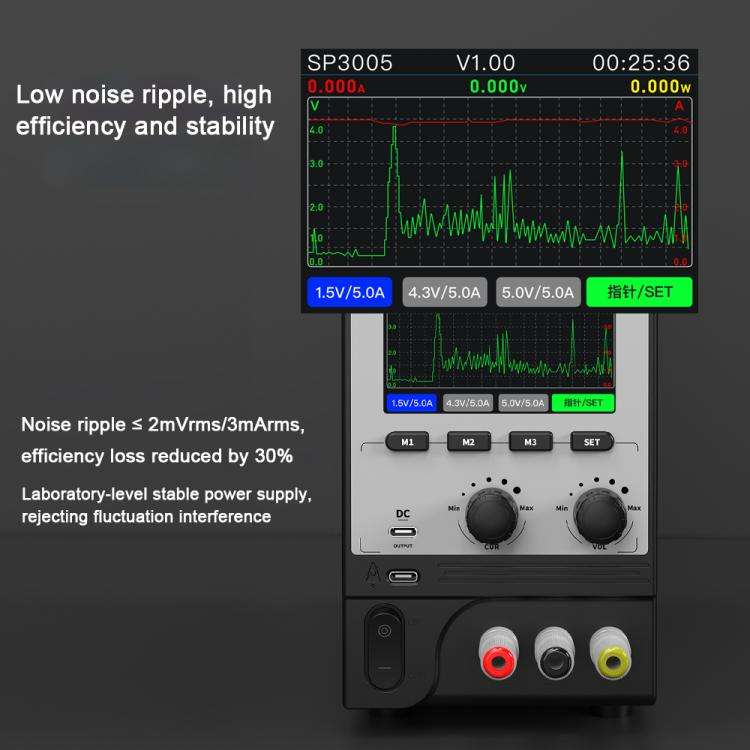 Aixun SP3005 Intelligent Interconnection CNC Programmable DC Power Supply, Plug:EU Plug
