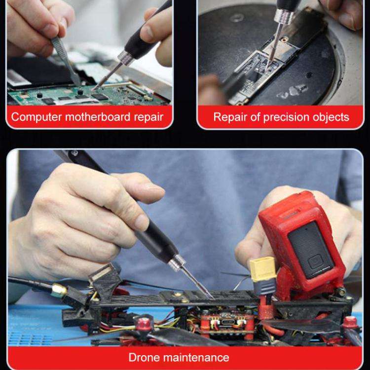S20 20W 9V Handheld Precision Soldering Iron with 3 Soldering Tips(EU Plug)