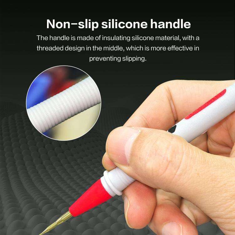 i2C Pure Copper Silicone Probe Detection Pen, Model:Bend Plug Without Stainless Steel Needle