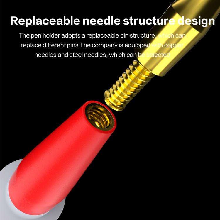 i2C Pure Copper Silicone Probe Detection Pen, Model:Bend Plug