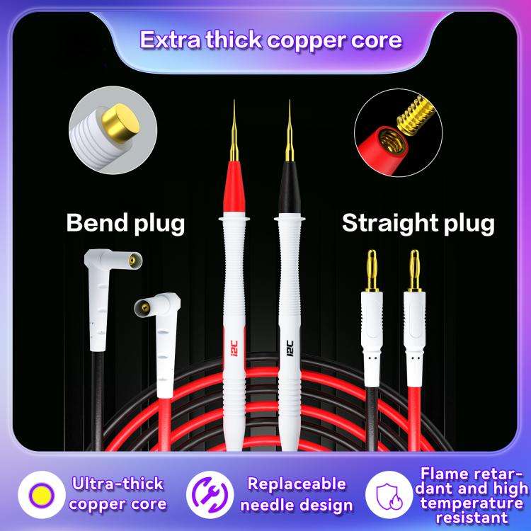 i2C Pure Copper Silicone Probe Detection Pen, Model:Bend Plug