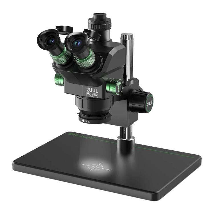 2uul MC7060-A1 7-60X Synchronous Zoom Trinocular Microscope