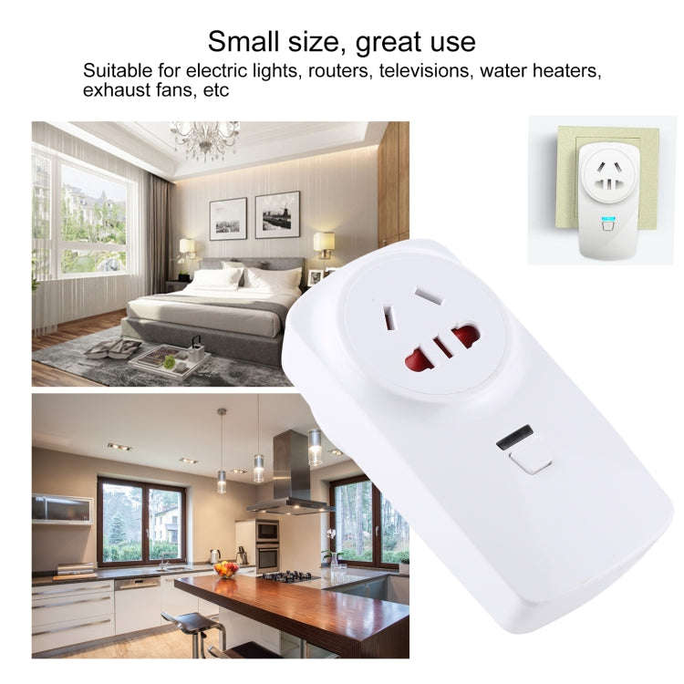 AK-DL220 220V Smart Wireless Remote Control Socket with Remote Control, Plug Type:AU Plug