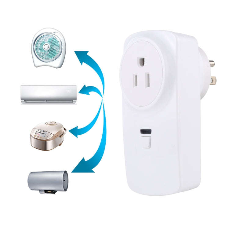 AK-DL220 220V Smart Wireless Remote Control Socket with Remote Control, Plug Type:US Plug