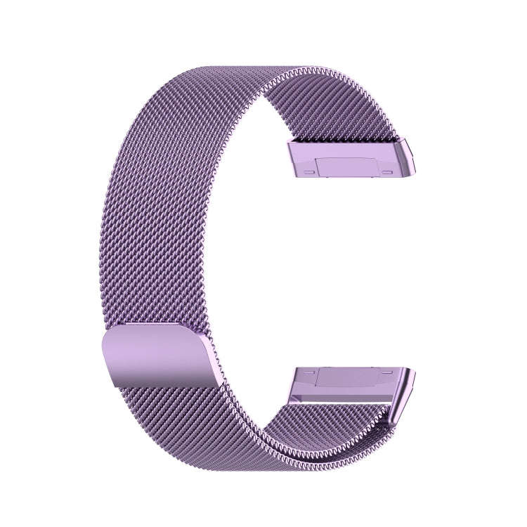 For Fitbit Versa 3 / Fitbit Magnetic Milano Watch Band, Size:Small Code(Light Purple)