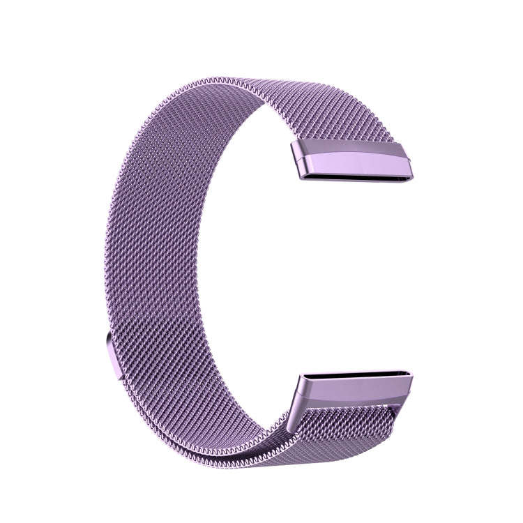 For Fitbit Versa 3 / Fitbit Magnetic Milano Watch Band, Size:Small Code(Light Purple)