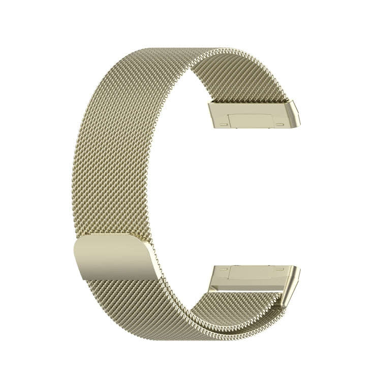 For Fitbit Versa 3 / Fitbit Magnetic Milano Watch Band, Size:Small Code(Official Gold)