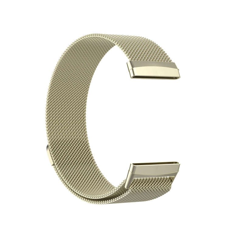 For Fitbit Versa 3 / Fitbit Magnetic Milano Watch Band, Size:Small Code(Official Gold)