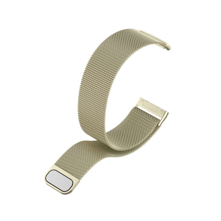 For Fitbit Versa 3 / Fitbit Magnetic Milano Watch Band, Size:Small Code(Official Gold)