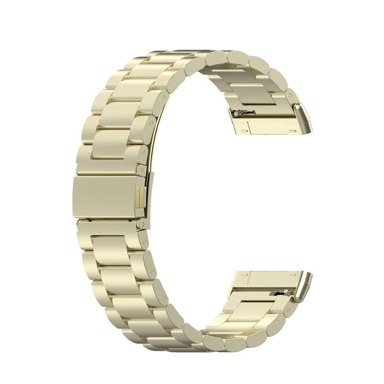 For Fitbit Versa 3 / Fitbit Sense 3-Beads Stainless Steel Watch Band with Disassembly Tools(Offic...