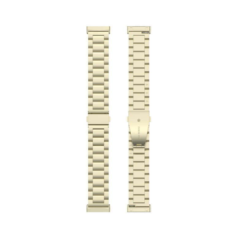 For Fitbit Versa 3 / Fitbit Sense 3-Beads Stainless Steel Watch Band with Disassembly Tools(Offic...