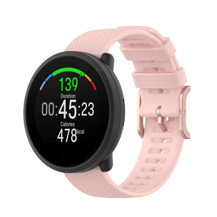 For POLAR Polar Dot Textured Silicone Watch Band, Size: Free Size(Light Pink)