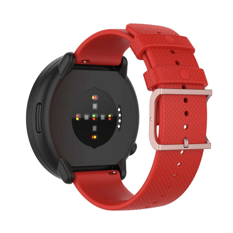 For POLAR Polar Dot Textured Silicone Watch Band, Size: Free Size(Red)