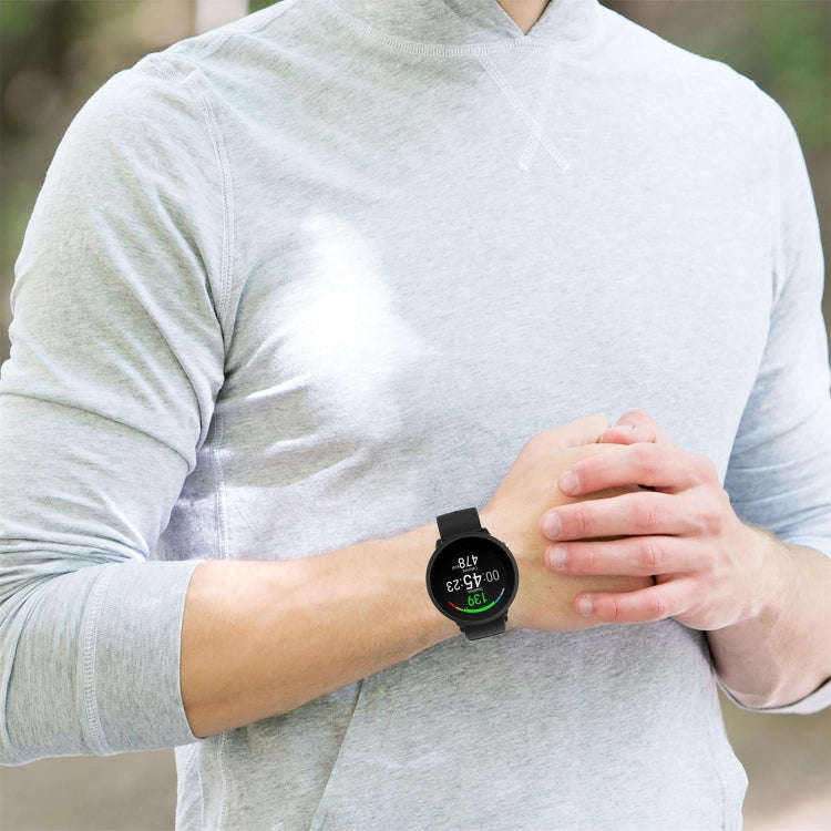 For POLAR Polar Dot Textured Silicone Watch Band, Size: Free Size(Black)