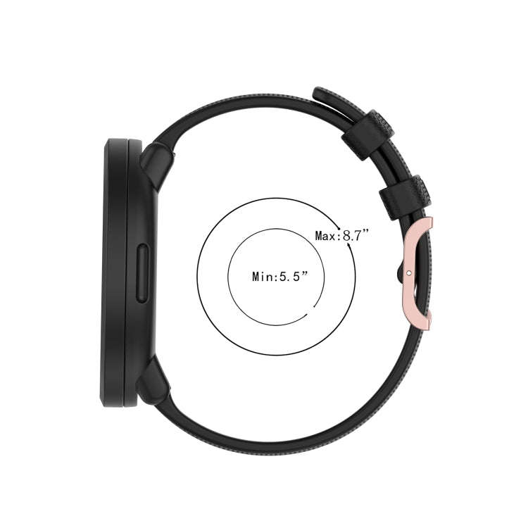 For POLAR Polar Dot Textured Silicone Watch Band, Size: Free Size(Black)