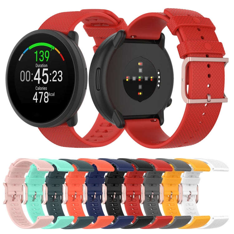 For POLAR Polar Dot Textured Silicone Watch Band, Size: Free Size(Black)