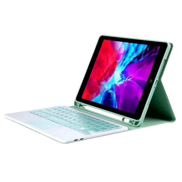 T098B-A Pressed Skin Texture TPU Detachable Candy Colors Bluetooth Keyboard Tablet Case for iPad ...