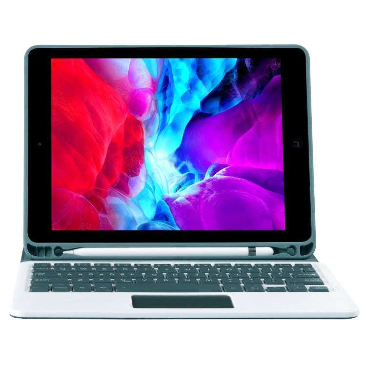 T098B-A Pressed Skin Texture TPU Detachable Candy Colors Bluetooth Keyboard Tablet Case for iPad ...