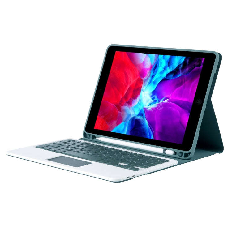 T098B-A Pressed Skin Texture TPU Detachable Candy Colors Bluetooth Keyboard Tablet Case for iPad ...