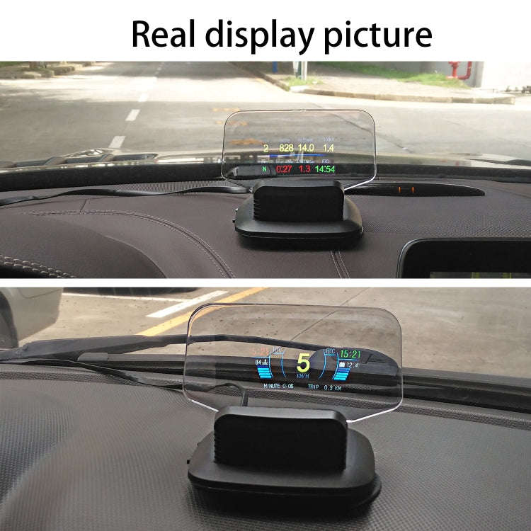 C1 OBD2 + GPS Mode Car HUD Head-up Display Compass / Speed / Water Temperature / Voltage Display ...