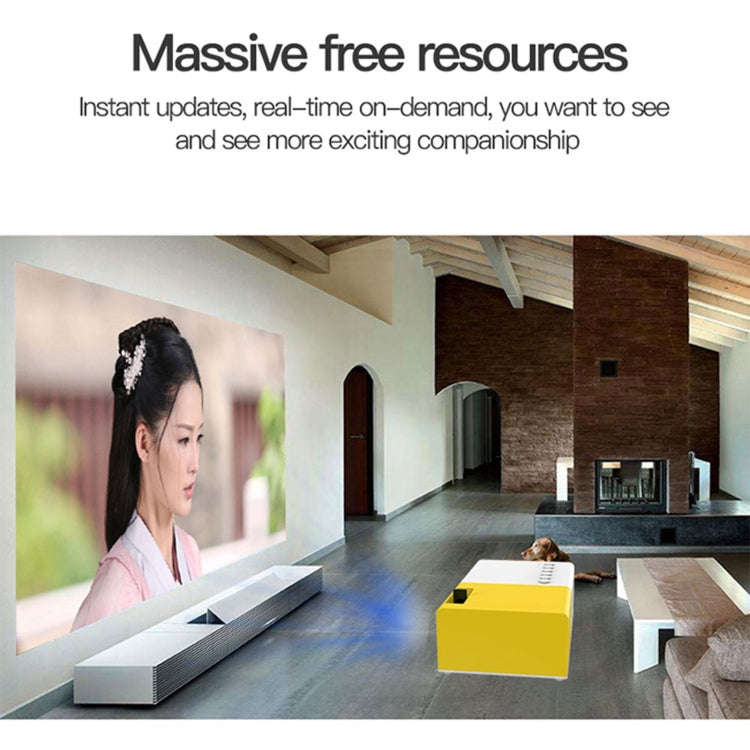 J9 1920x1080P 15 ANSI Portable Home Theater Mini LED HD Digital Projector, Basic Version, UK Plug...