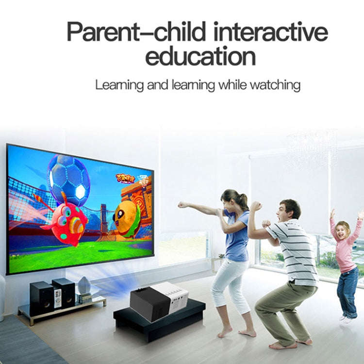 J9 1920x1080P 15 ANSI Portable Home Theater Mini LED HD Digital Projector, Basic Version, UK Plug...