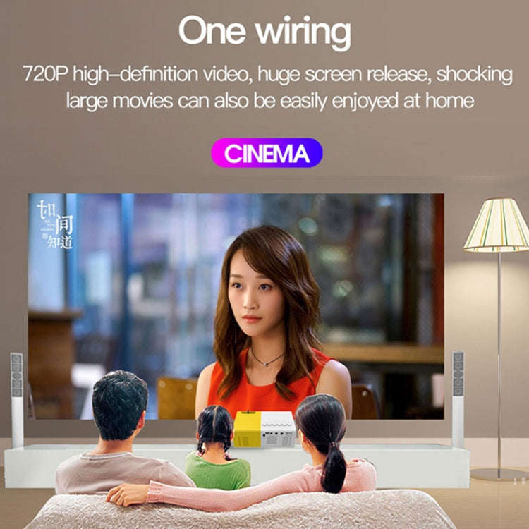 J9 1920x1080P 15 ANSI Portable Home Theater Mini LED HD Digital Projector, Basic Version, UK Plug...