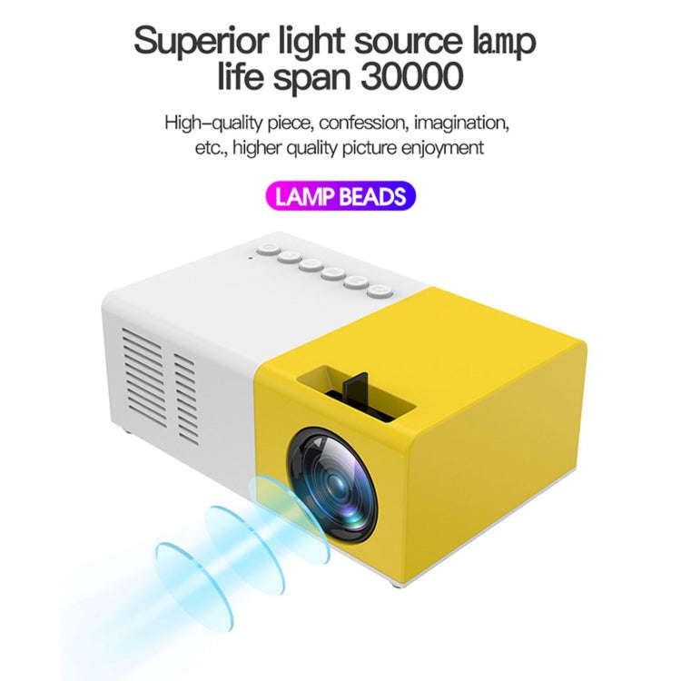 J9 1920x1080P 15 ANSI Portable Home Theater Mini LED HD Digital Projector, Basic Version, UK Plug...