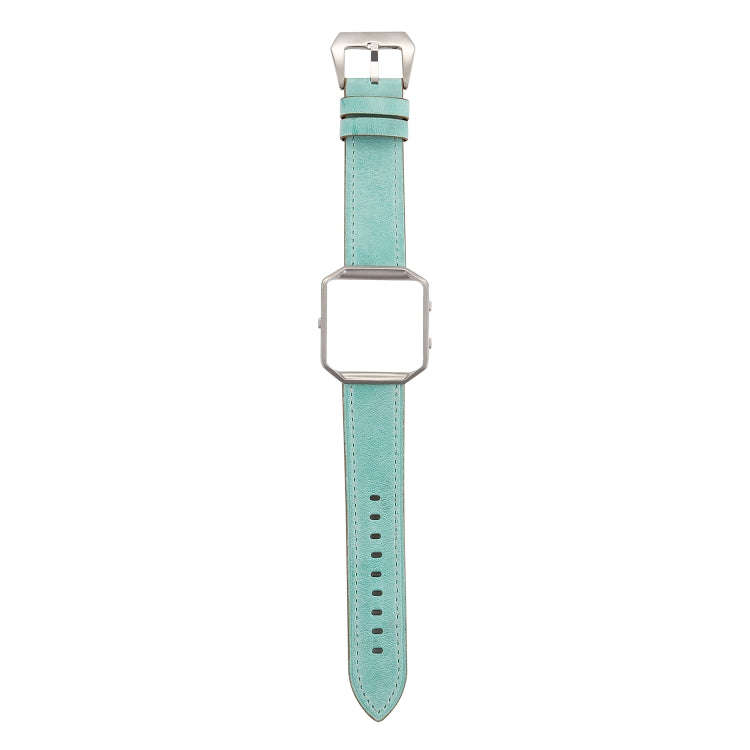 For Fitbit Blaze Fresh Style Leather Watch Band(Green)