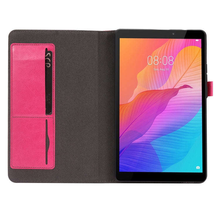 For Huawei MatePad T8 Crazy Horse Texture Horizontal Flip Leather Case with 2-folding Holder & Ca...