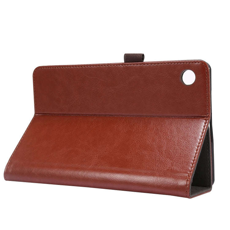 For Huawei MatePad T8 Crazy Horse Texture Horizontal Flip Leather Case with 2-folding Holder & Ca...