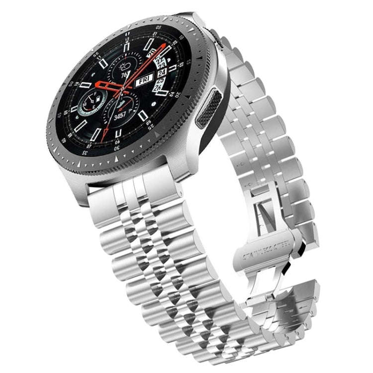 22mm For Huawei Watch GT 2 46mm / GT 2 Pro / GT 2e Five Beads Steel Watch Band(Silver)