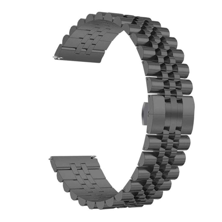 22mm For Huawei Watch GT 2 46mm / GT 2 Pro / GT 2e Five Beads Steel Watch Band(Black)