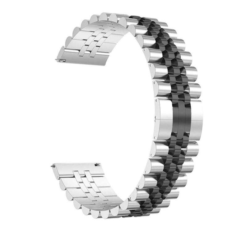 22mm For Huawei Watch GT 2 46mm / GT 2 Pro / GT 2e Five Beads Steel Watch Band(Silver Black)