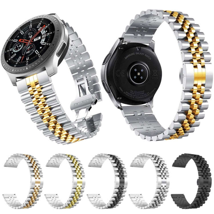 22mm For Huawei Watch GT 2 46mm / GT 2 Pro / GT 2e Five Beads Steel Watch Band(Silver)